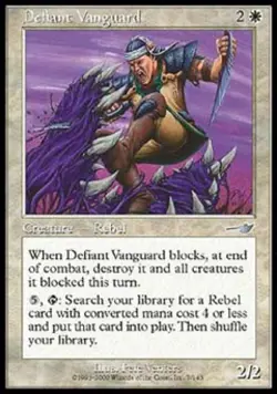 Defiant Vanguard - Light Play MTG Nemesis - Image 1