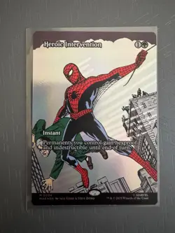 MTG Marvel's Spider-Man HEROIC INTERVENTION Foil Borderless Mythic #0034 - Image 1