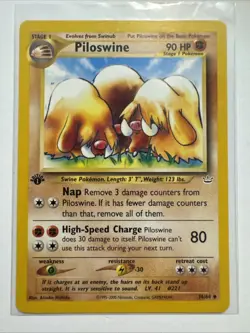 2001 Pokemon Neo Revelation 1st Edition Piloswine #36/64 - Image 1