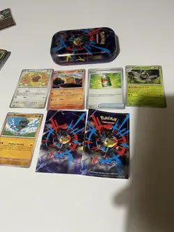 Pokemon TCG Mega Evolution Bulk bundle mega lucario tin and art cards - Image 1