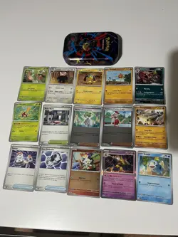 Pokemon TCG Mega Evolution Bulk bundle mega lucario tin and art cards - Image 2