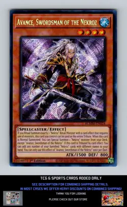 BOL: Monster Mayhem Yugioh #BLMM-EN024 Avance, Swordsman of the Nekroz NM+ - Image 1