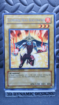| Yugioh Elemental Hero Burstinatrix MDP2-EN003 Rare Mcdonalds Promo LP/MP 🔥 | - Image 1
