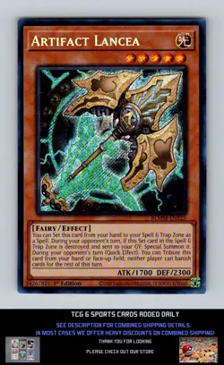 Battles of Legend: Monster Mayhem Yugioh #BLMM-EN125 Artifact Lancea NM+ - Image 1
