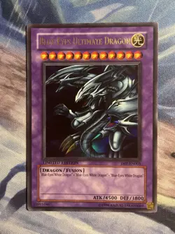ULTRA RARE Blue-Eyes Ultimate Dragon JMP-EN005 Yugioh Jump - Limited Edition - Image 1