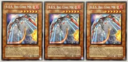3 x CRMS-EN030 B.E.S. Big Core MK-2 - Rare Unlimited Near Mint YuGiOh Cards - Image 1