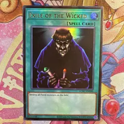 YUGIOH EXILE OF THE WICKED LCKC-EN100 ULTRA X3 (NM) - Image 1