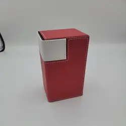 Ultra Pro M2 Deck Box Magic Pokrmon Yugioh Cards Dice Leatherette- Red - Image 1