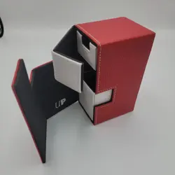 Ultra Pro M2 Deck Box Magic Pokrmon Yugioh Cards Dice Leatherette- Red - Image 2