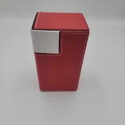 Ultra Pro M2 Deck Box Magic Pokrmon Yugioh Cards Dice Leatherette- Red - Image 4