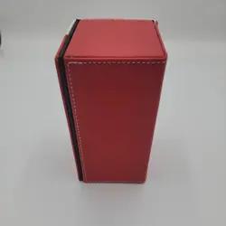 Ultra Pro M2 Deck Box Magic Pokrmon Yugioh Cards Dice Leatherette- Red - Image 5