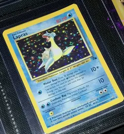 1999 Wizards Lapras 10/62 - Fossil Set - Holo Rare - WOTC Pokemon TCG- - Image 3