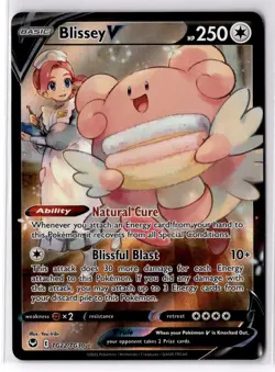Pokemon Blissey V TG22/TG30 SWSH12: Silver Tempest Trainer Gallery Ultra Rare NM - Image 1