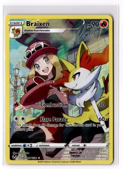 Pokemon Braixen TG01/TG30 SWSH12: Silver Tempest Trainer Gallery Ultra Rare NM - Image 1