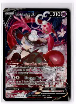 Pokemon Enamorus V TG18/TG30 SWSH11: Lost Origin Trainer Gallery Ultra Rare NM - Image 1