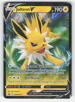 Pokemon Jolteon V - SWSH151 SWSH: Sword & Shield Promo Cards Promo NM - Image 1