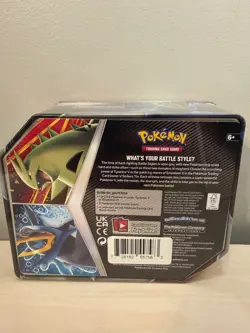 Pokemon Tyranitar V Strikers Tin Factory sealed 5 packs 820650809552 - Image 2