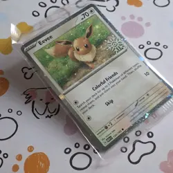 2025 Eevee (133/165) Holiday Snowflake Stamp Promo -SEALED- Pokemon TCG - Image 2