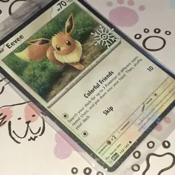2025 Eevee (133/165) Holiday Snowflake Stamp Promo -SEALED- Pokemon TCG - Image 3