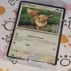 2025 Eevee (133/165) Holiday Snowflake Stamp Promo -SEALED- Pokemon TCG - Image 4