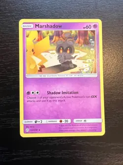 2019 POKEMON TCG MARSHADOW 103/236 Cosmic Eclipse Non Holo RARE Pikachu 4 - Image 1