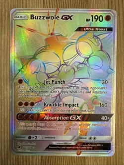 Buzzwole GX - 115/111 - Crimson Invasion Sun & Moon Secret Rare NM - Image 1