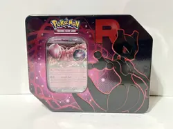 Pokemon TCG Team Rocket MewTwo EX Tin Destined Rivals - Image 1