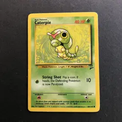 Pokemon TCG Caterpie Base Set 2 68/130 Regular Unlimited Common - Image 1