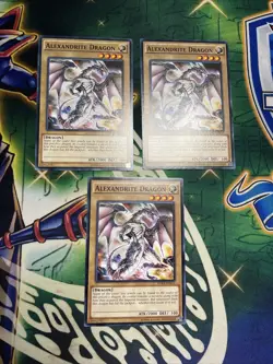 Yugioh! Alexandrite Dragon x3 LDK2-ENK12 Playset NEW Unlimited NM/M - Image 1