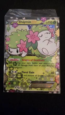 Pokemon TCG Shaymin EX XY148 Holo Black Star Promo Card Sealed - Image 1