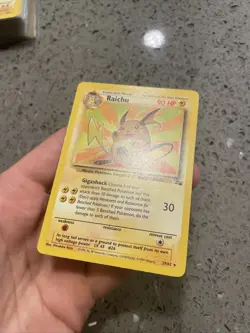1999 Raichu 29/62 Fossil Non Holo Rare Pokemon TCG Cards WOTC Vintage Near Mint - Image 3