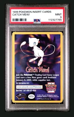 Catch Mew! PSA 9 1999 Pokemon Insert Card - Image 1
