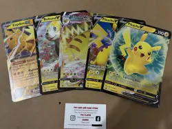 5 Pokemon Pokemon Jumbo V EX Promo Card TCG Pikachu Zapdos Boltund Vmax - Image 1