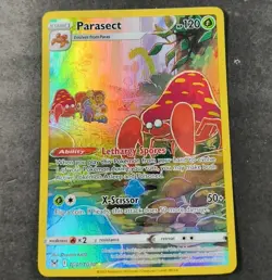 Pokemon Lost Origin Parasect Trainer Gallery Holo Rare Card TG01/TG30 NM - Image 1