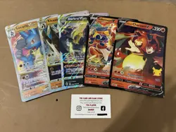 5 Pokemon Pokemon Jumbo V EX Promo Card TCG Charizard Darkrai Lucario Kleavor - Image 1
