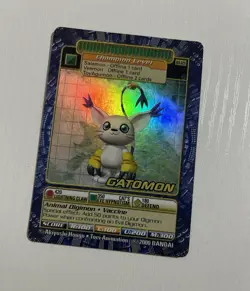 Gatomon Digi-Battle Digimon Card BO-129 Series 3 HOLO - Image 1