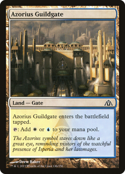 AZORIUS GUILDGATE x4 mtg Lightly Played Dragon's Maze 4 Common - Image 1