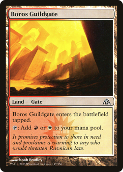 BOROS GUILDGATE x4 mtg Lightly Played Dragon's Maze 4 Common - Image 1