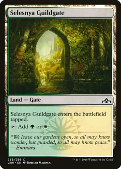SELESNYA GUILDGATE x4 (#256) mtg NM-M Guilds of Ravnica 4 Common - Image 1