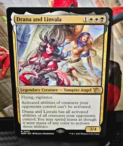 magic the gathering - Drana and Linvala - Legendary Creature - Vampire Angle - Image 1