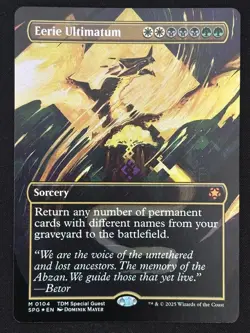 1x MTG Eerie Ultimatum (Borderless, Foil) - Special Guests (SPG) #104 - Magic - Image 1
