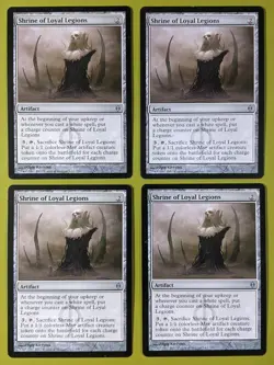 Shrine of Loyal Legions x4 New Phyrexia 4x Playset Magic the Gathering MTG - Image 1