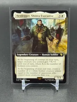 Heidegger, Shinra Executive Extended Art R MTG Commander: Final Fantasy - Image 1