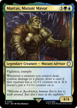 Marcus, Mutant Mayor #109 | Near Mint | Fallout Magic MTG - Image 1