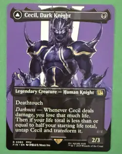 Magic~Cecil, Dark Knight/Cecil, Redeemed Paladin 380~Double-sided Final Fantasy - Image 1