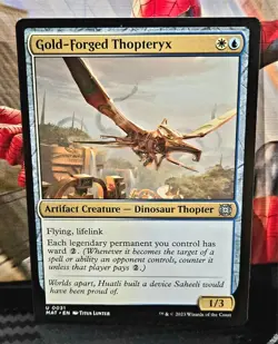 magic the gathering - Artifact Creature - Dinosaur Thopter - Uncommon - Flying - Image 1