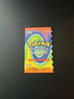 1999 Topps Charizard Pokemon #6/12 Die-Cut Evolution Card - Image 3