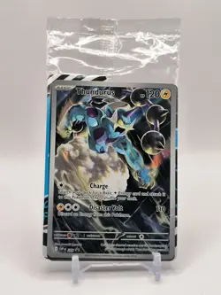 Pokemon Black Bolt TCG Thundurus SV209 Black Star ETB Promo Sealed ENGLISH B - Image 1