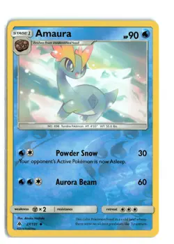 AMAURA 27/131 FORBIDDEN LIGHT REVERSE HOLO POKEMON TCG NM - Image 1