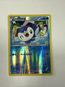 Pokemon TCG Piplup Breakthrough 36/162 Reverse Holo Common - Image 1